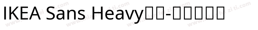 IKEA Sans Heavy字体字体转换